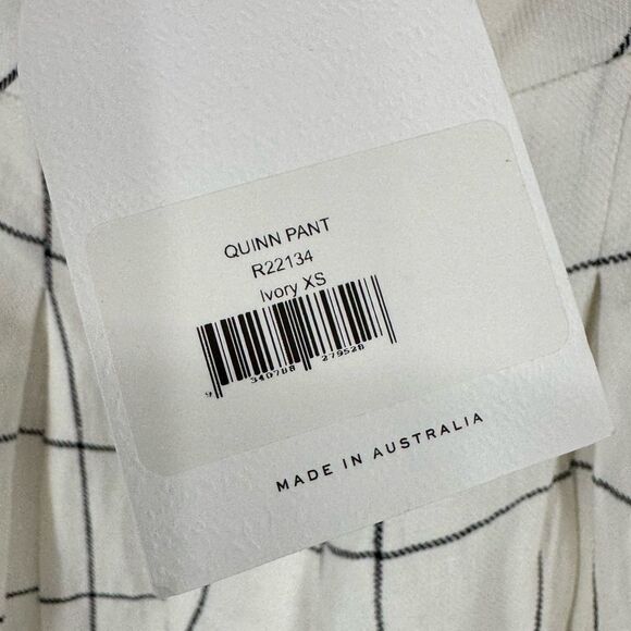 Revolve x Rumer The Label Quinn Pant Ivory‎ Plaid Size XS - Picture 9 of 12